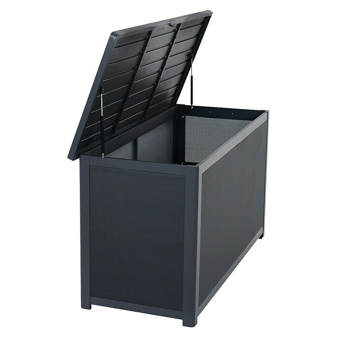 Siena Garden Garten-Aufbewahrungsbox Sabano (135,5 x 58,7 x 75 cm, Aluminium, Anthrazit) | BAUHAUS