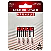 BAUHAUS Alkaline-Batterie Power (Micro AAA, Alkali-Mangan, 1,5 V, 4 Stk.) | BAUHAUS