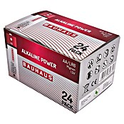 BAUHAUS Pila alcalina AA LR6 pack 24 ud (Mignon AA, Alcalino manganeso, 1,5 V, 24 ud.) | BAUHAUS