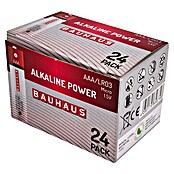 BAUHAUS Alkaline-Batterie Power (Micro AAA, Alkali-Mangan, 1,5 V, 24 Stk.) | BAUHAUS
