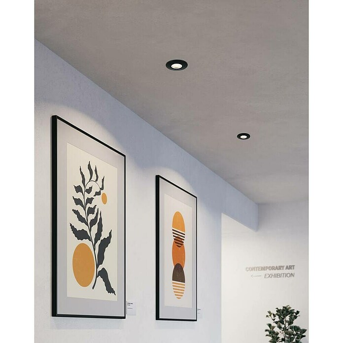 Eglo LED vgradna svetilka Agulo  (Toplo bela, Premer: 85 cm, Črna) | Vgradni žarometi | Reflektorji in žarometi | Svetila | Elektro in svetila | Izdelki | BAUHAUS