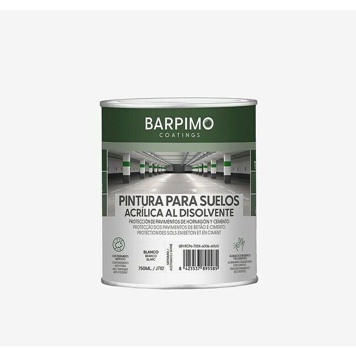 Barpimo Pintura para suelos acrílica (Blanco, 750 ml, Satinado) | BAUHAUS