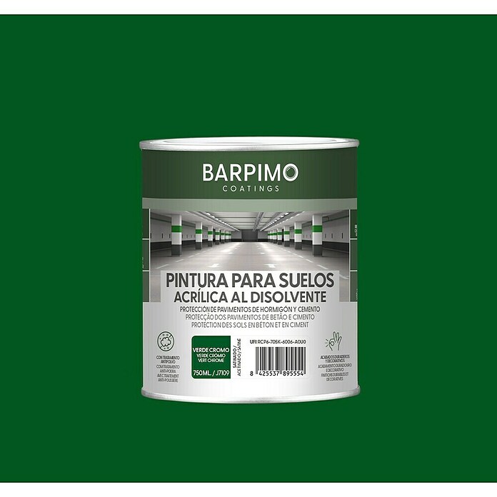 Barpimo Pintura para suelos acrílica (Verde cromo, 750 ml, Satinado) | BAUHAUS