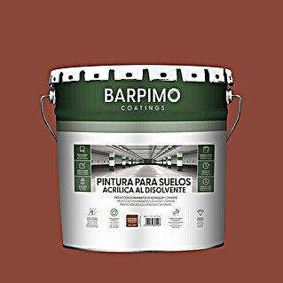 Barpimo Pintura para suelos acrílica (Rojo inglés, 15 l, Satinado)