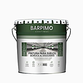 Barpimo Pintura para suelos acrílica (Blanco, 15 l, Satinado)