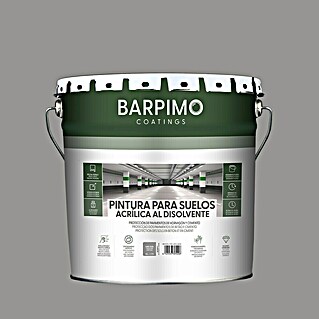 Barpimo Pintura para suelos acrílica (Gris, 15 l, Satinado)
