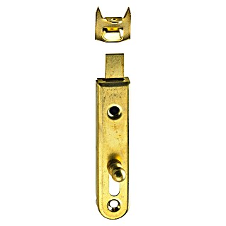 Häfele Riegel (L x B x H: 70 x 16 x 6,5 mm, Vermessingt)