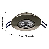 Eglo LED vgradna svetilka Agulo  (Toplo bela, Premer: 85 cm, Nikelj) | Vgradni žarometi | Reflektorji in žarometi | Svetila | Elektro in svetila | Izdelki | BAUHAUS