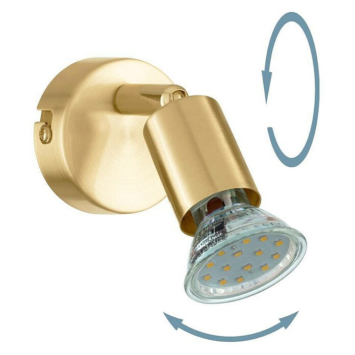 Eglo Buzz-LED Deckenstrahler BUZZ-LED (2,8 W, Gold, GU10, 1 Stk.) | BAUHAUS