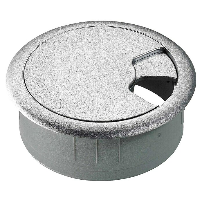 Hettich Rozeta za kabele  (Srebrna, Promjer: 60 mm) | BAUHAUS