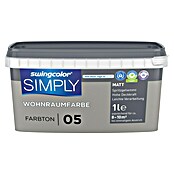 swingcolor Boja za zid Simply  (Sivo-bež – br. 05, Mat, 1 l) | BAUHAUS