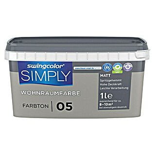 swingcolor Stenska barva Simply (Siva - št. 5, Mat, 1 l)