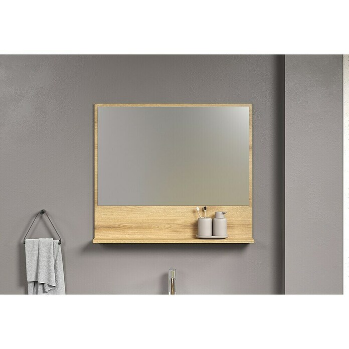 Trendteam Niklas Ablagespiegel (80 x 14 x 74 cm, Evoke Eiche) | BAUHAUS