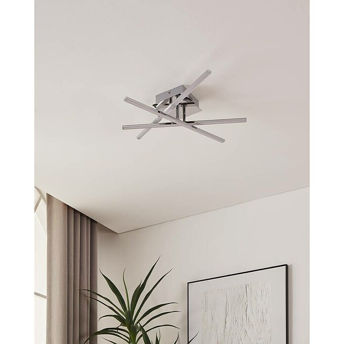 LASANA 1 LED DECKENL18W,CHROM, WEISS
