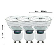 Eglo LED-Lampen Set 3er Set (GU10, Nicht Dimmbar, Warmweiß, 345 lm, 4,5 W) | BAUHAUS