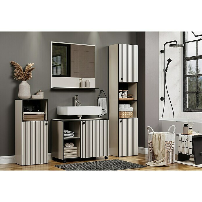Trendteam Niklas Waschtischunterschrank (B x T x H: 80 x 42 x 64 cm, Kashmir, Strukturiert) | BAUHAUS