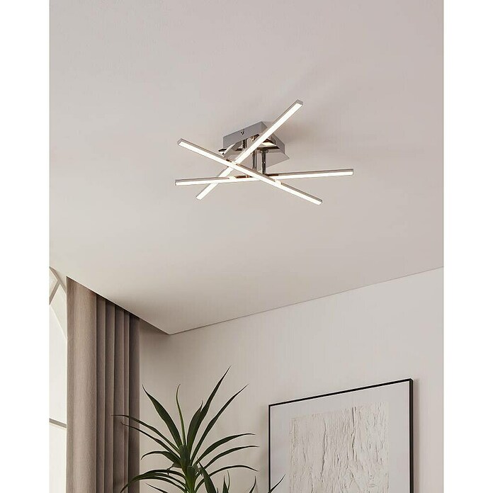 LASANA 1 LED DECKENL18W,CHROM, WEISS