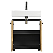 Trendteam Niklas Waschtischunterschrank (B x T x H: 60 x 42 x 64 cm, Evoke Eiche/Anthrazit, Strukturiert) | BAUHAUS