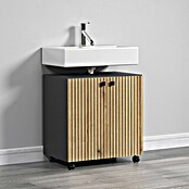 Trendteam Niklas Waschtischunterschrank (B x T x H: 60 x 42 x 64 cm, Evoke Eiche/Anthrazit, Strukturiert) | BAUHAUS