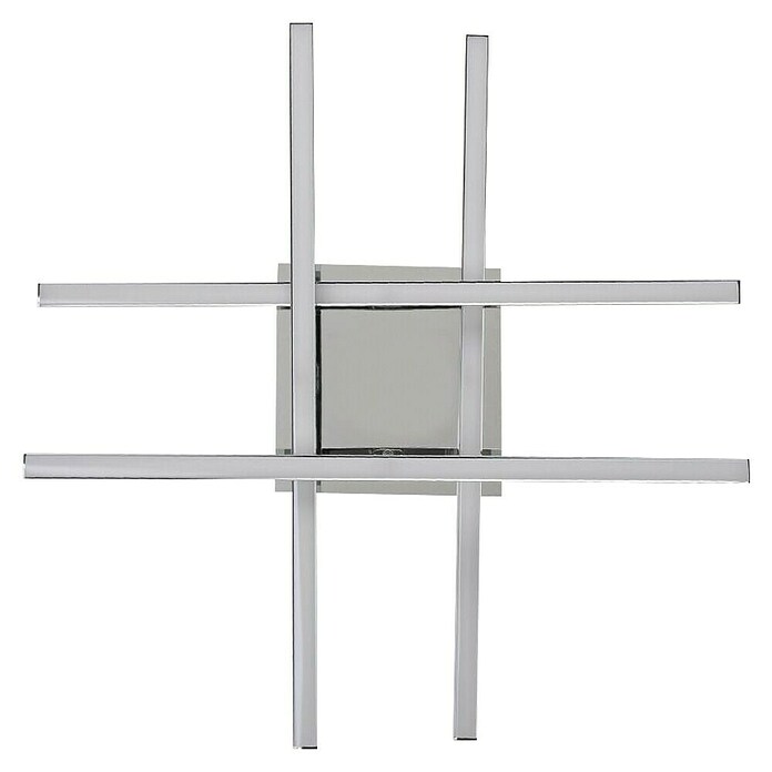 Eglo LED-Deckenleuchte Lasana 1 (24 W, L x B x H: 50 x 50 x 9,5 cm, Chrom) | BAUHAUS
