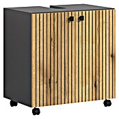 Trendteam Niklas Waschtischunterschrank (B x T x H: 60 x 42 x 64 cm, Evoke Eiche/Anthrazit, Strukturiert) | BAUHAUS