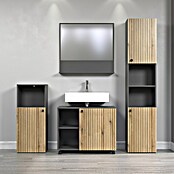 Trendteam Niklas Waschtischunterschrank (B x T x H: 80 x 42 x 64 cm, Evoke Eiche/Anthrazit, Strukturiert) | BAUHAUS