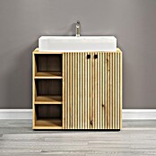 Trendteam Niklas Badmöbel-Set (90 cm, Evoke Eiche, Strukturiert, Breite Waschbecken: 80 cm) | BAUHAUS
