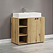 Trendteam Niklas Badmöbel-Set (90 cm, Evoke Eiche, Strukturiert, Breite Waschbecken: 80 cm) | BAUHAUS