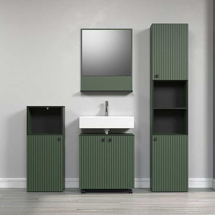 Trendteam Niklas Waschtischunterschrank (B x T x H: 60 x 42 x 64 cm, Grün, Strukturiert) | BAUHAUS