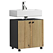 Trendteam Niklas Waschtischunterschrank (B x T x H: 60 x 42 x 64 cm, Evoke Eiche/Anthrazit, Strukturiert) | BAUHAUS
