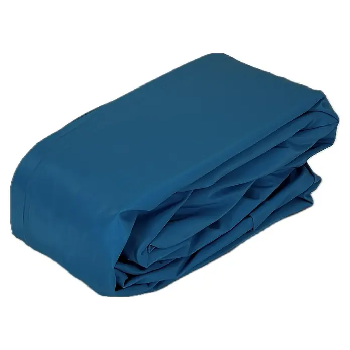 myPool Poolfolie mit Einhängebiese - L x B x H: 800 x 400 x 120 cm, 0,8 mm, Blau, Oval - Gefaltete blaue Schutzabdeckung oder Plane.