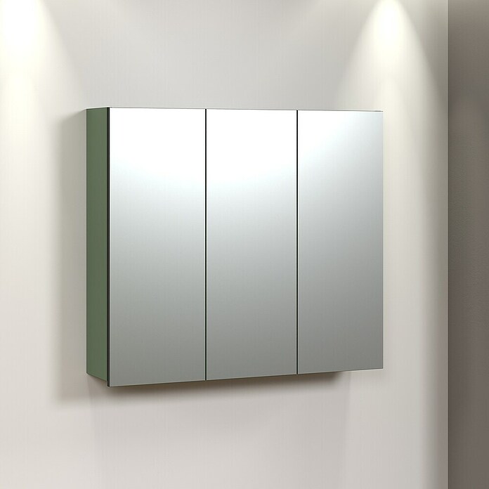 Trendteam Niklas Spiegelschrank (B x H: 90 x 80 cm, Grün) | BAUHAUS