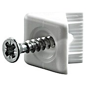 Häfele Conector del panel trasero (L x An: 15 x 11 mm, Plástico, Blanco)
