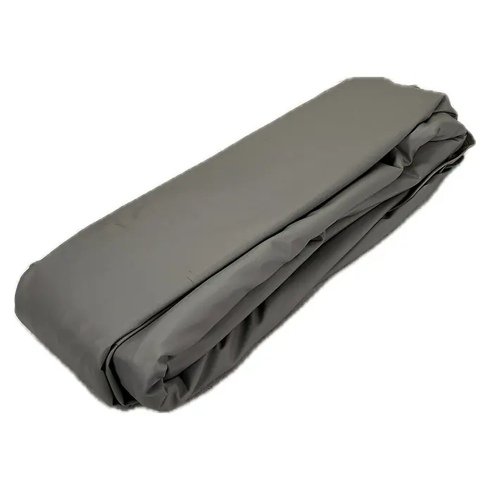 myPool Poolfolie mit Einhängebiese - L x B x H: 470 x 300 x 120 cm, 0,8 mm, Grau, Passend für: Achtförmige Pools - Grau gefaltete Schutzplane.