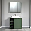 Trendteam Niklas Badmöbel-Set (90 cm, Grün, Strukturiert, Breite Waschbecken: 60 cm) | BAUHAUS