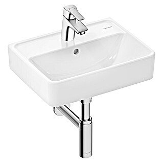 Hansgrohe Waschtisch-Set MySport (34 x 45 cm, Hahnloch: Mitte, Mit Überlauf, Weiß)