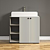 Trendteam Niklas Badmöbel-Set (90 cm, Kashmir, Strukturiert, Breite Waschbecken: 80 cm) | BAUHAUS