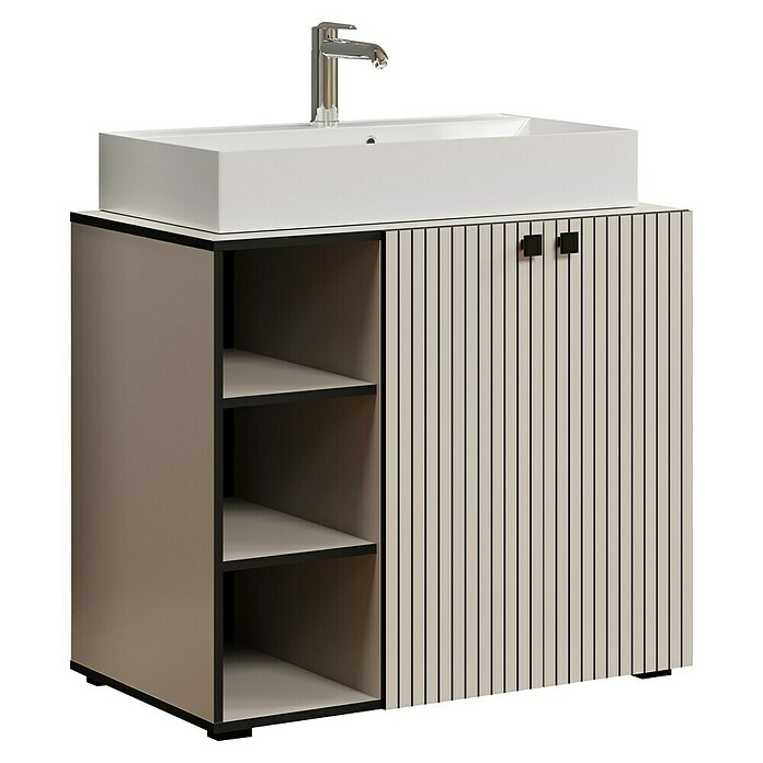 Trendteam Niklas Badmöbel-Set (90 cm, Kashmir, Strukturiert, Breite Waschbecken: 80 cm) | BAUHAUS