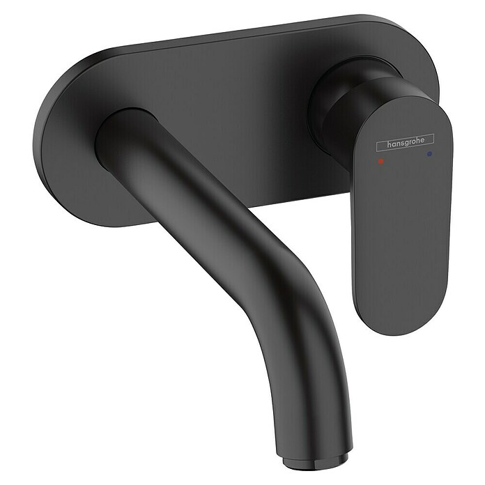 Hansgrohe Vernis Blend Grifo de lavabo (Negro, Mate, Profundidad del grifo: 21,9 cm) | BAUHAUS