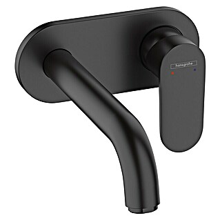 Hansgrohe Vernis Blend Grifo de lavabo (Negro, Mate, Profundidad del grifo: 21,9 cm)