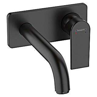 Hansgrohe Vernis Shape Grifo de lavabo (Negro, Mate, Profundidad del grifo: 21,9 cm)