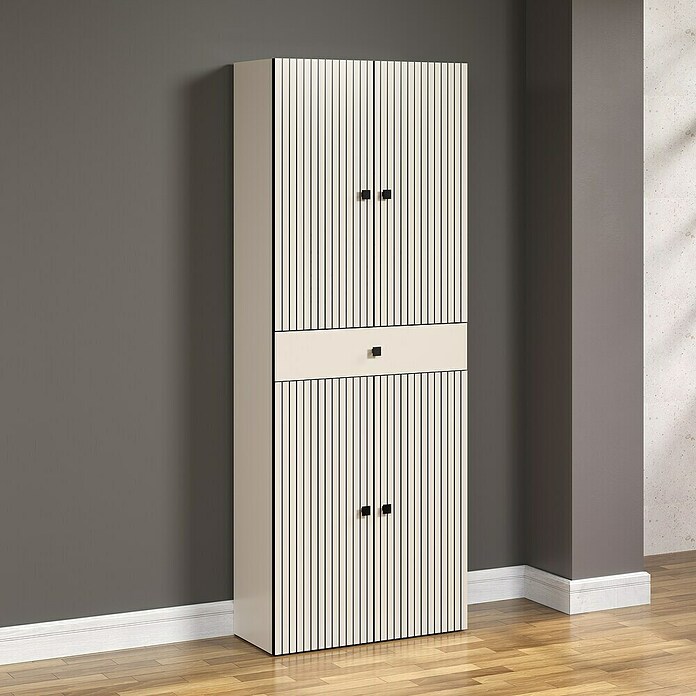 Trendteam Niklas Hochschrank (B x T x H: 70 x 31 x 186 cm, Kashmir, Strukturiert, Mit Schublade) | BAUHAUS