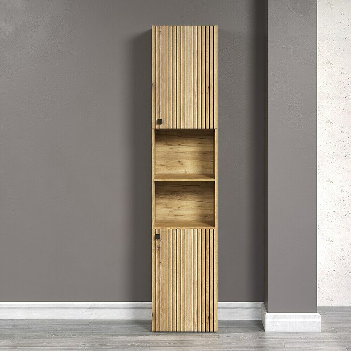 Trendteam Niklas Hochschrank (B x T x H: 40 x 31 x 186 cm, Evoke Eiche, Strukturiert) | BAUHAUS