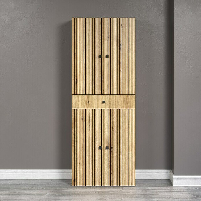 Trendteam Niklas Hochschrank (B x T x H: 70 x 31 x 186 cm, Evoke Eiche, Strukturiert, Mit Schublade) | BAUHAUS