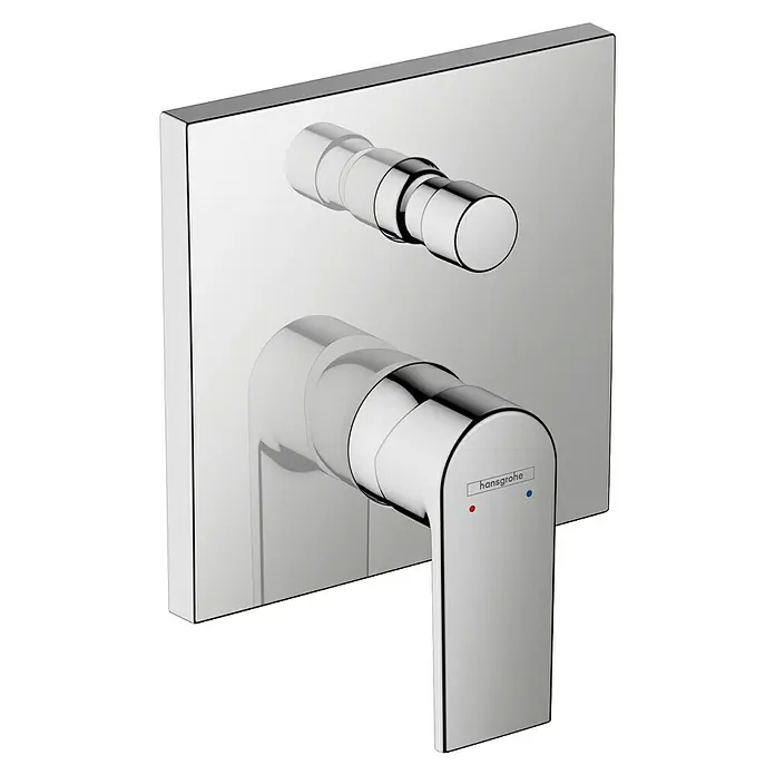 Hansgrohe Vernis Shape UP-Brausearmatur - Chrom - Ein elegantes, verchromtes Aufputz-Duschthermostat von Hansgrohe, das Funktionalität und modernes Design für Ihr Badezimmer vereint.