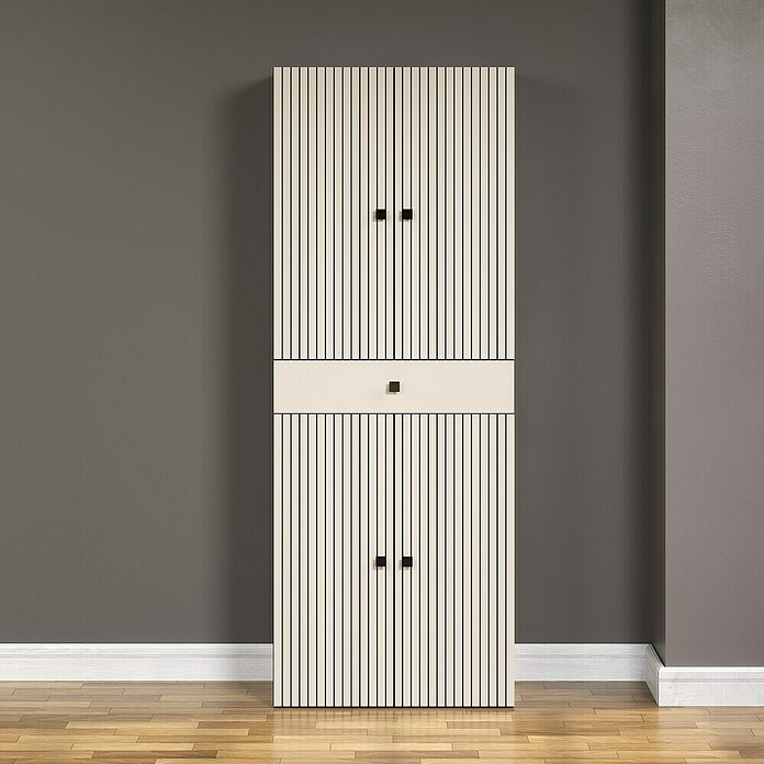 Trendteam Niklas Hochschrank (B x T x H: 70 x 31 x 186 cm, Kashmir, Strukturiert, Mit Schublade) | BAUHAUS