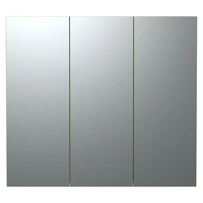 Trendteam Niklas Spiegelschrank - B x H: 90 x 80 cm, Evoke Eiche - Dreifaches Spiegelfeld, ideal für einen Schrank oder Waschtisch.
