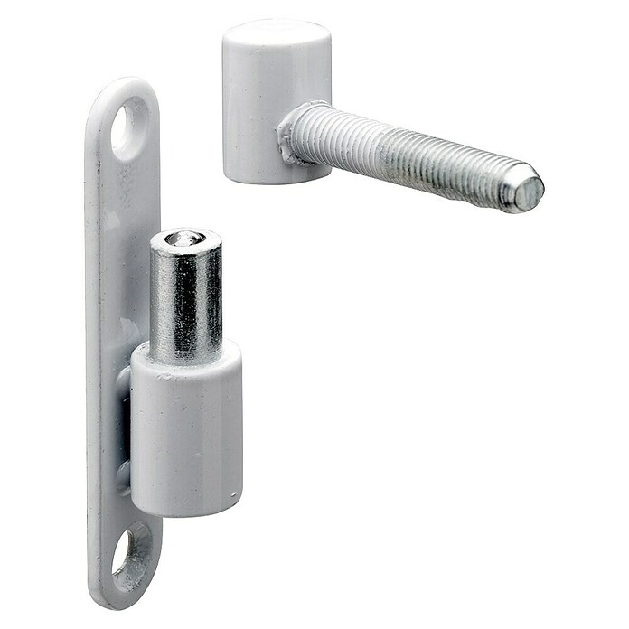 Hettich Šarka za vrata  (Ø x D: 15 x 83,5 mm, Nosivost: 30 kg, Premazano prahom, Bijela) | BAUHAUS