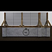 Polbram Grace Gartentor (L x B x H: 90 x 3 x 120 cm, Anthrazit, Stahl, Einzeltor, Türanschlag rechts) | BAUHAUS