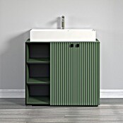 Trendteam Niklas Badmöbel-Set (90 cm, Grün, Strukturiert, Breite Waschbecken: 80 cm) | BAUHAUS